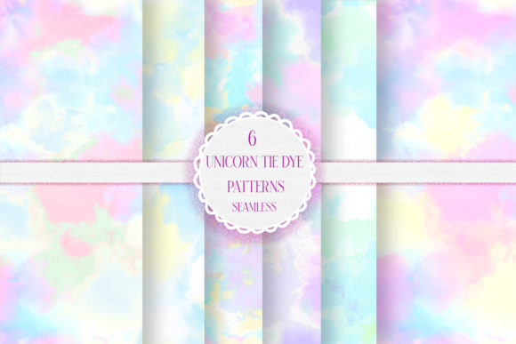 Embracing Whimsy and Color: The Rise of Unicorn Pastel Tie Dye Seamless Patterns in Creative Design