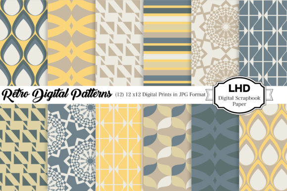 Exploring the Digital Paper Pack of Retro Patterns: A Versatile Creative Resource