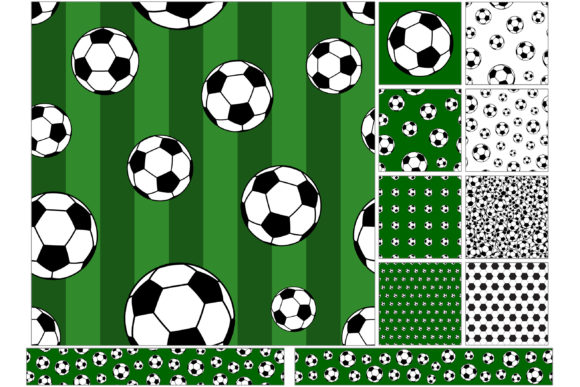 Football Seamless Patterns and Banners for Creative Projects
