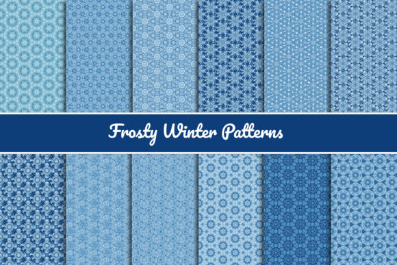 Frosty Winter Seamless Patterns: A Versatile Set for Holiday Creativity