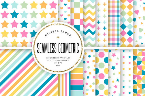 Pastel Geometric Seamless Patterns: The Versatile Design Tool for Modern Creatives