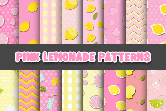 Pink Lemonade Digital Papers Patterns: A Creative Resource for Every Occasion