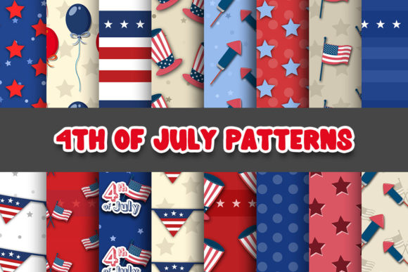 The Craft of Independence Day Design Using 4th of July Digital Papers Patterns