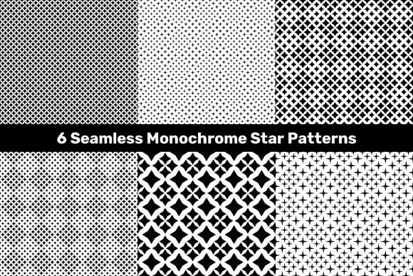 Unlocking Design Potential with Seamless Monochrome Star Patterns