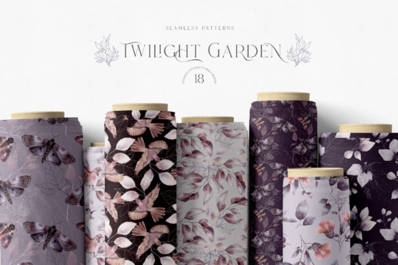 Whimsical Twilight Seamless Patterns