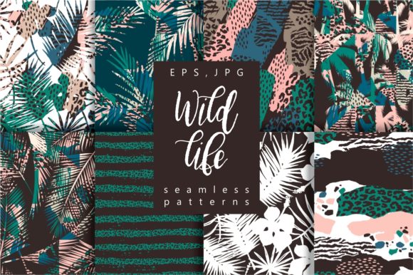 Wild Life. 8 Seamless Patterns: Bringing Exotic Textures into Everyday Design