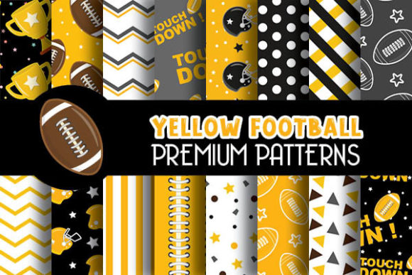 Yellow Football Digital Papers: Patterns That Bring Energy and Style to Any Project